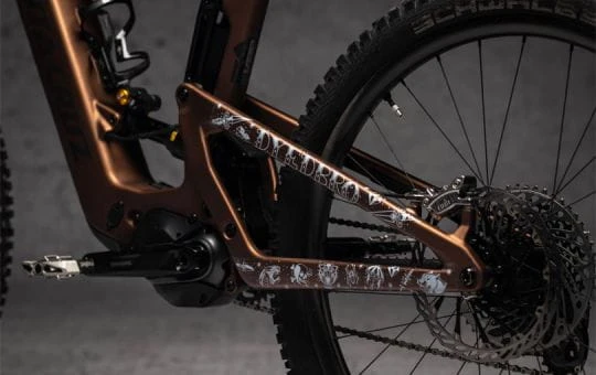 Dyedbro E-bike Frame Beschermingskit Oude School Tattoo - Wit Mat 5 Dyedbro E-bike Frame Beschermingskit Oude School Tattoo - Wit Mat - Afbeelding 3