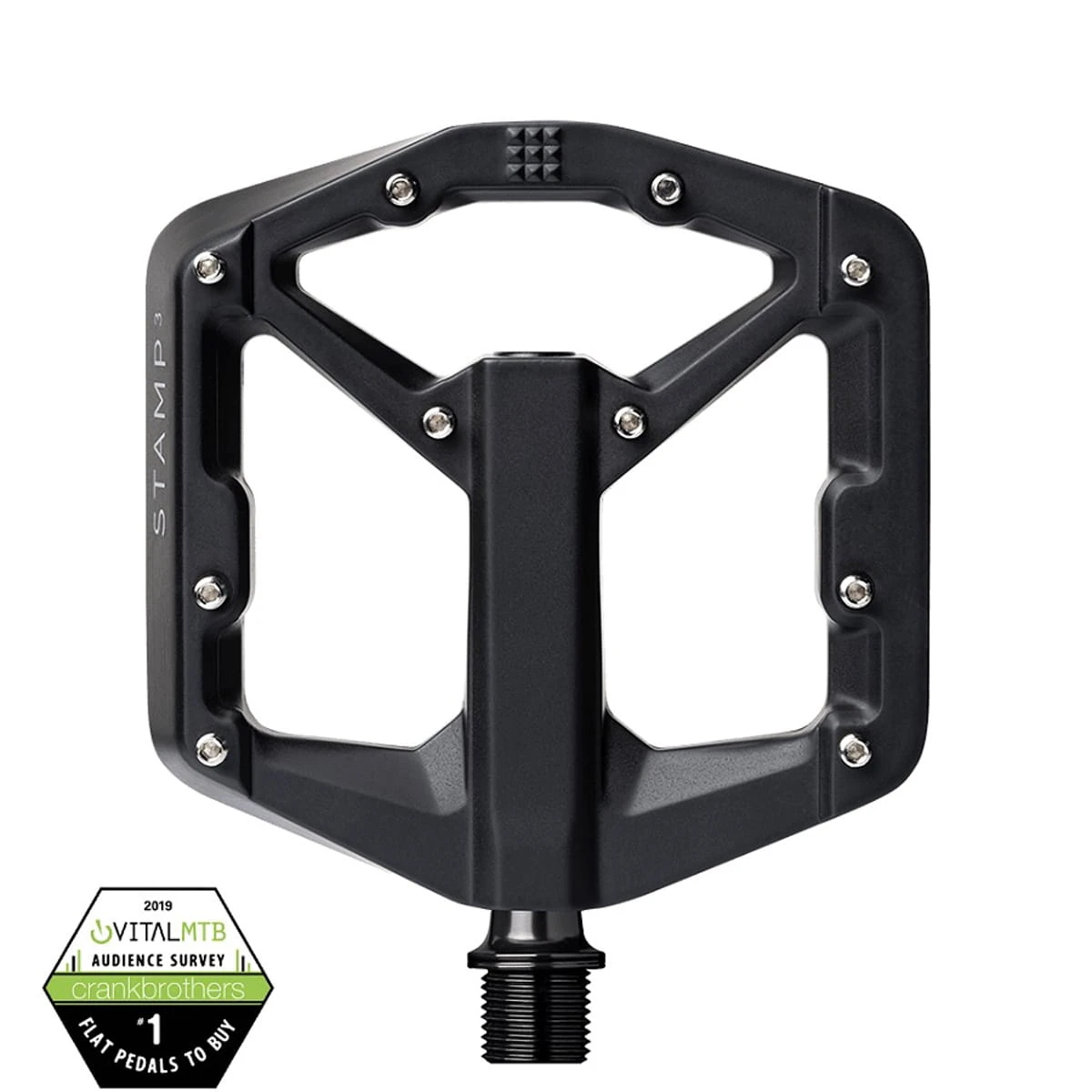Crankbrothers Stamp 3 Magnesium Platform Pedalen Groot - Zwart 3 Crankbrothers Stamp 3 Magnesium Platform Pedalen Groot - Zwart