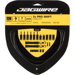 JAGWIRE Schakelkabelset 2x Pro Road & Mountain Shimano/SRAM - Zwart