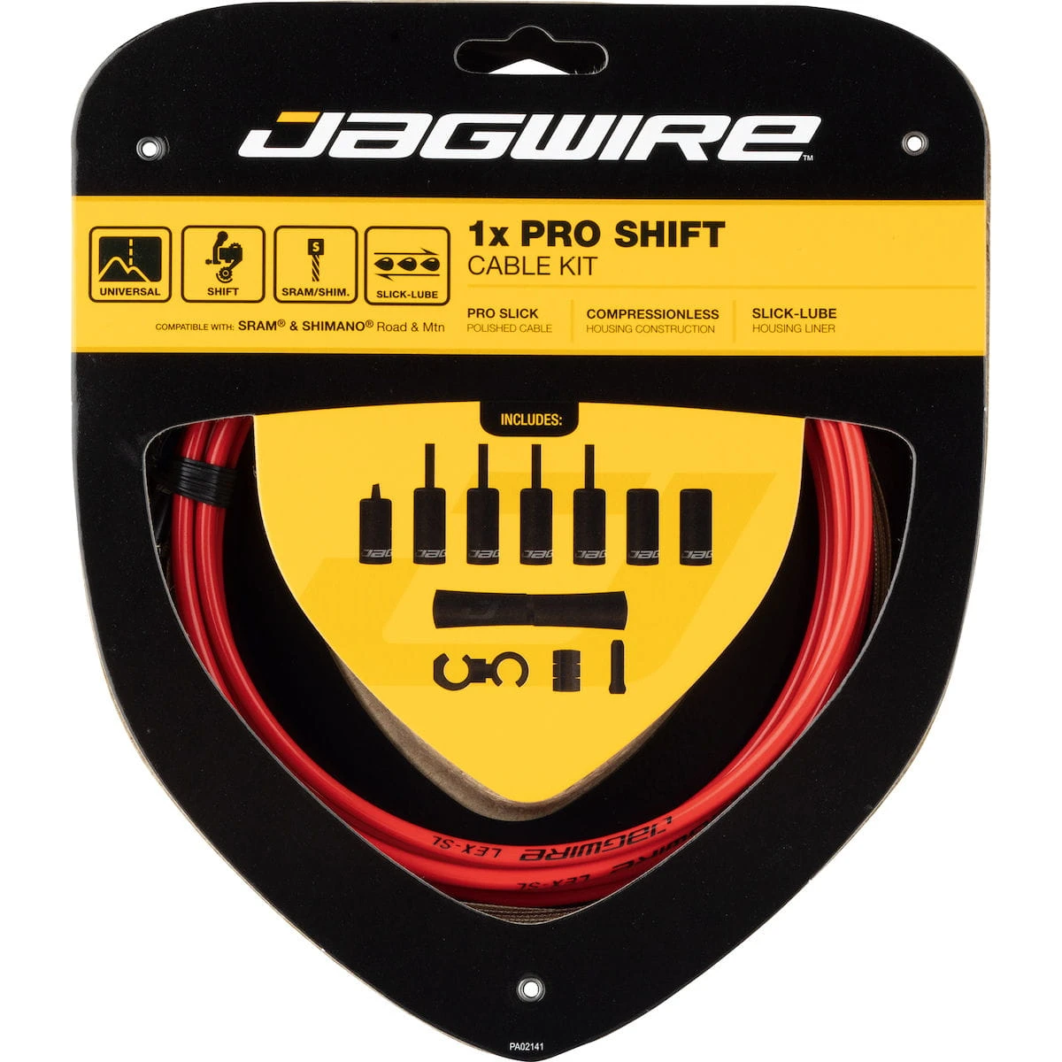 JAGWIRE 1X Pro Schakelkabelset - Rood 3 JAGWIRE 1X Pro Schakelkabelset - Rood