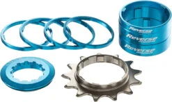 Reverse Singlespeed Kit 13T Tandwiel + 7 Spacers - Lichtblauw