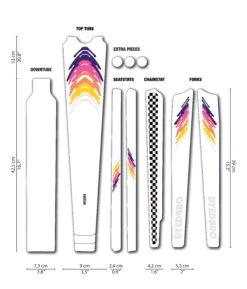 Dyedbro Grind Frame Bescherming Kit 80s - Mat