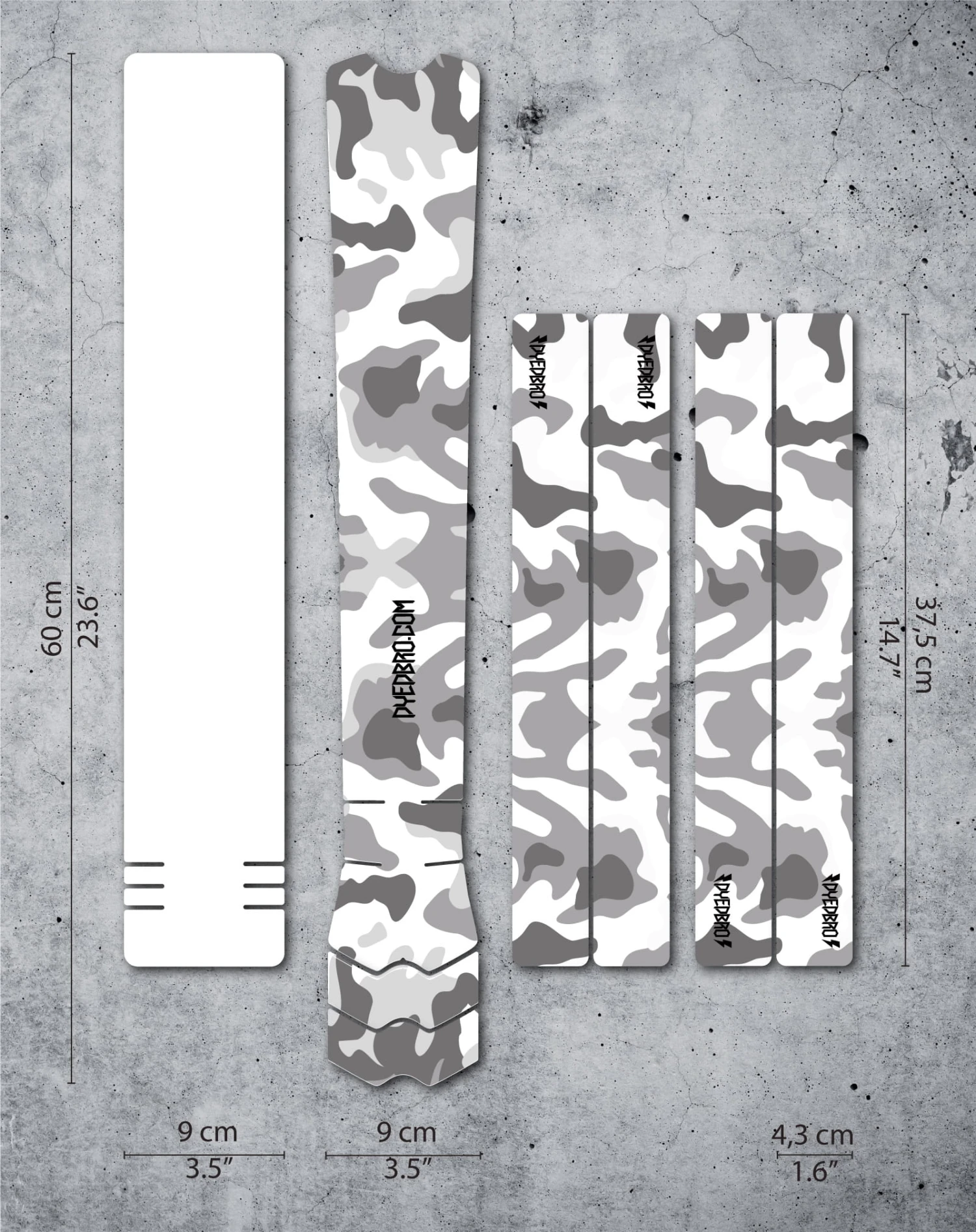 Dyedbro Frame Protectie Kit Camo - Zwart Glans 2 Dyedbro Frame Protectie Kit Camo - Zwart Glans