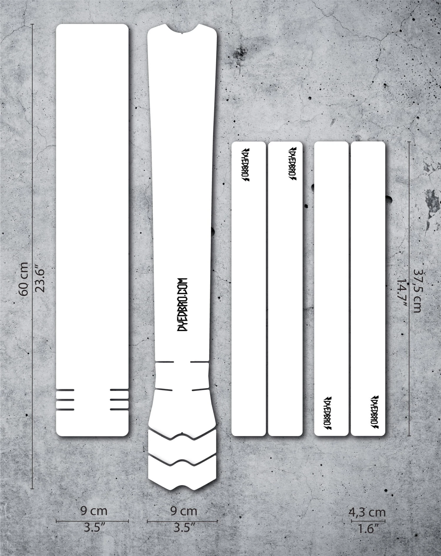 Dyedbro Kit Voor Bescherming Van Het Frame - Transparante Glitter 3 Dyedbro Kit Voor Bescherming Van Het Frame - Transparante Glitter