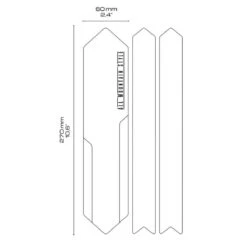 Kettingboogbeschermer - Honingraatstructuur Zwart -Sram Hope Winkel Chain 1