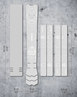 Dyedbro Beschermingsset Voor Montuur - DÃa De Muertos - Wit Matte