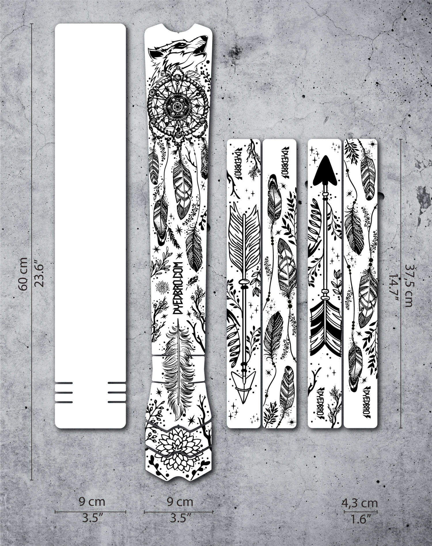 Dyedbro Dream Catcher Framebeschermingskit - Zwart Mat 3 Dyedbro Dream Catcher Framebeschermingskit - Zwart Mat