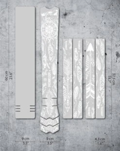 Dyedbro Frame Beschermingsset Dream Catcher - Wit Mat