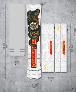 Dyedbro E-bike Frame Beschermingskit RRR Mat - Wit