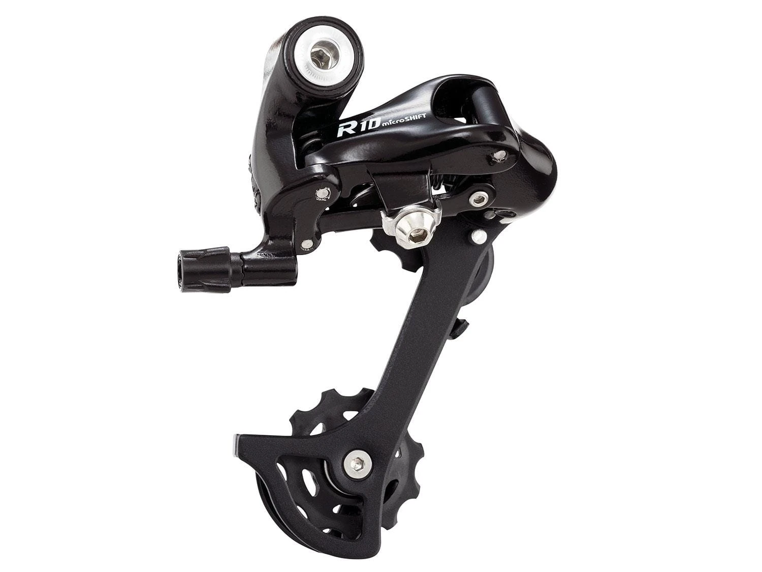 MICROSHIFT R10 Road Achterderailleur Medium Kooi 2x10 Speed - Zwart 2 MICROSHIFT R10 Road Achterderailleur Medium Kooi 2x10 Speed - Zwart