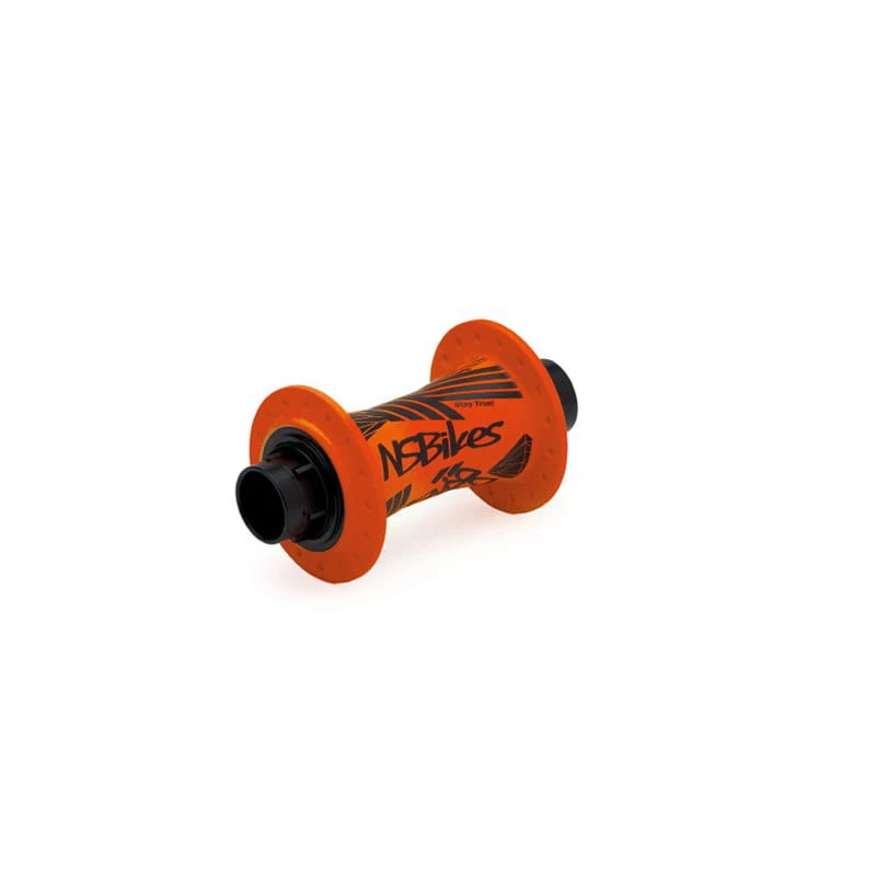 Ns-bikes Roterende Voornaaf - 20mm - 32 Gaats - Fluo Oranje 3 Ns-bikes Roterende Voornaaf - 20mm - 32 Gaats - Fluo Oranje
