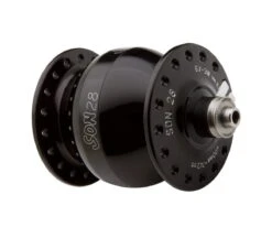 SON 28 Naafdynamo - Zwart Geanodiseerd