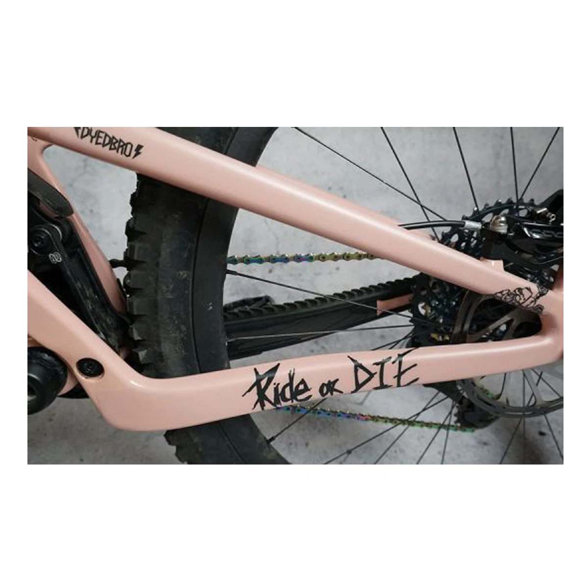 Dyedbro Frame Beschermingskit - Ride Or Die Zwart 6 Dyedbro Frame Beschermingskit - Ride Or Die Zwart - Afbeelding 4