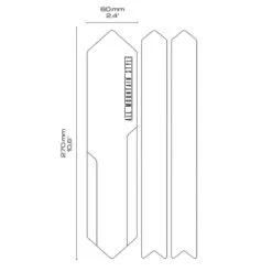 Kettingboogbeschermer - Honingraatstructuur Helder -Sram Hope Winkel chain 12