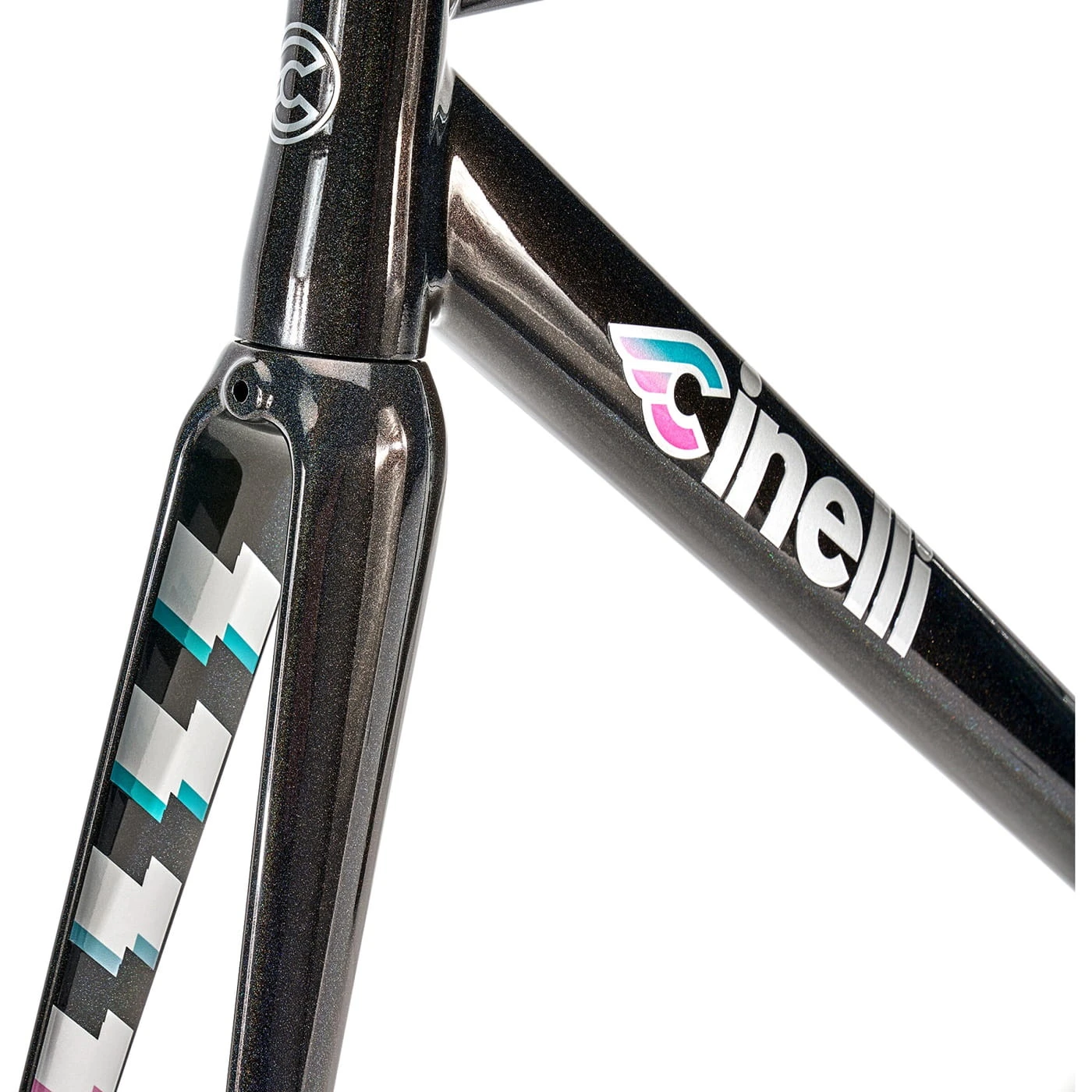 Cinelli Vigorelli Frameset - Regenboog 4 Cinelli Vigorelli Frameset - Regenboog - Afbeelding 2