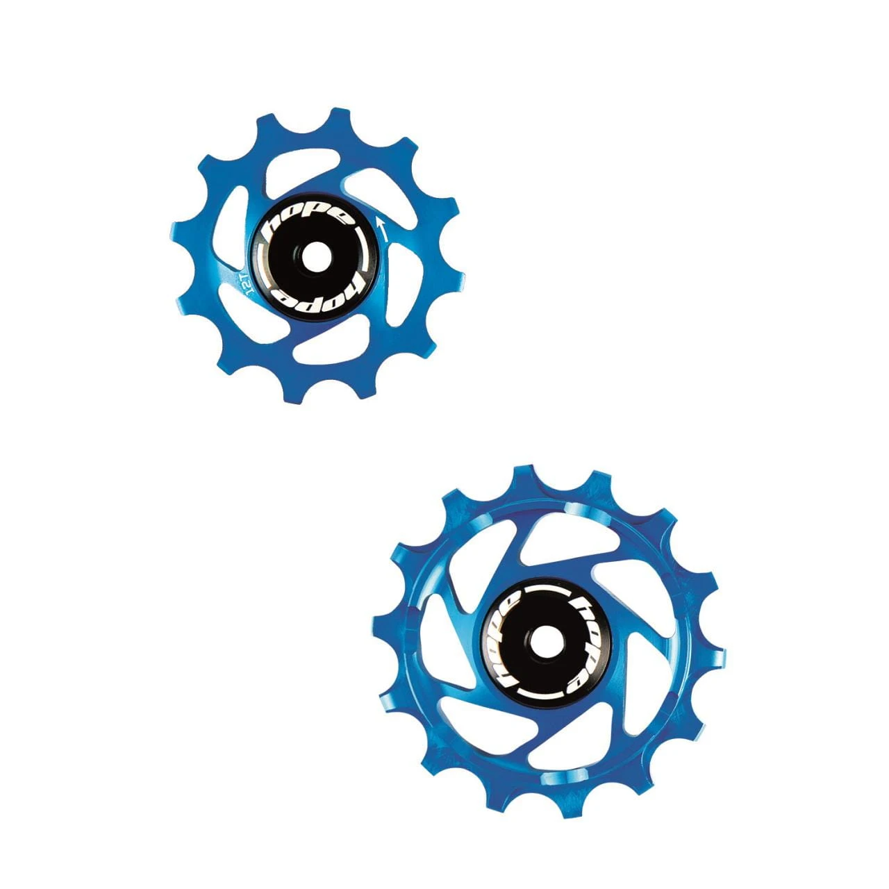 HOPE Jockey Wheels Katrollen - 14Z / 12Z - Blauw 3 HOPE Jockey Wheels Katrollen - 14Z / 12Z - Blauw