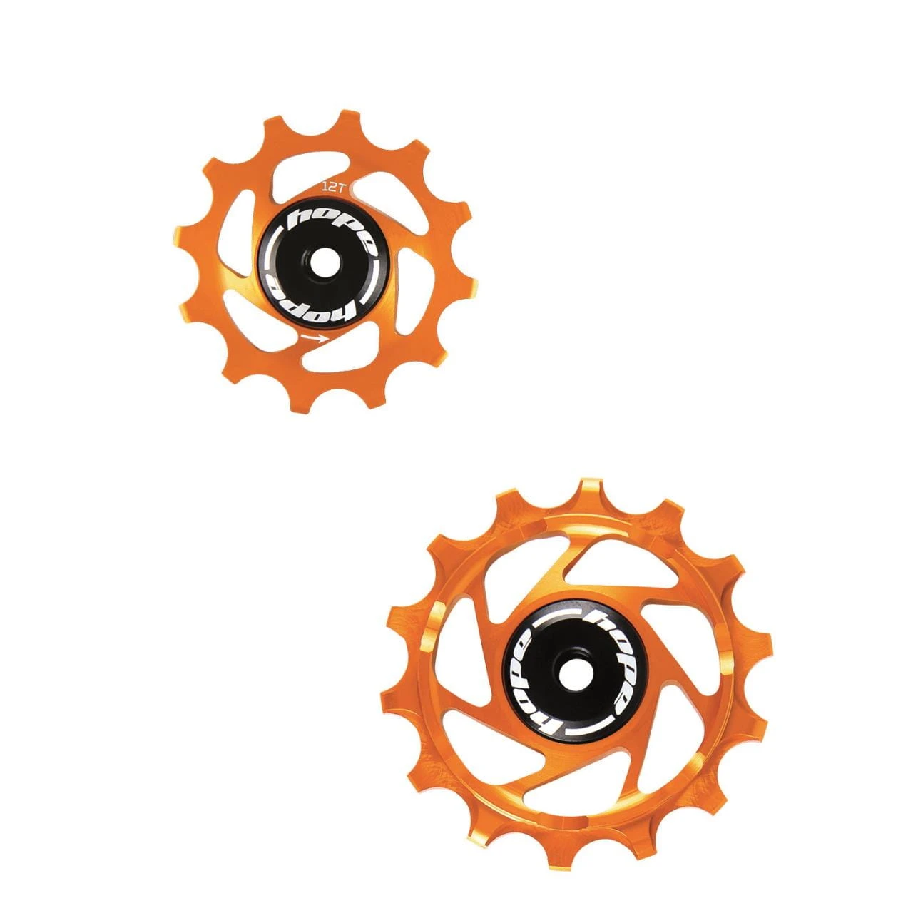 HOPE Jockey Wheels Katrollen - 14Z / 12Z - Oranje 3 HOPE Jockey Wheels Katrollen - 14Z / 12Z - Oranje
