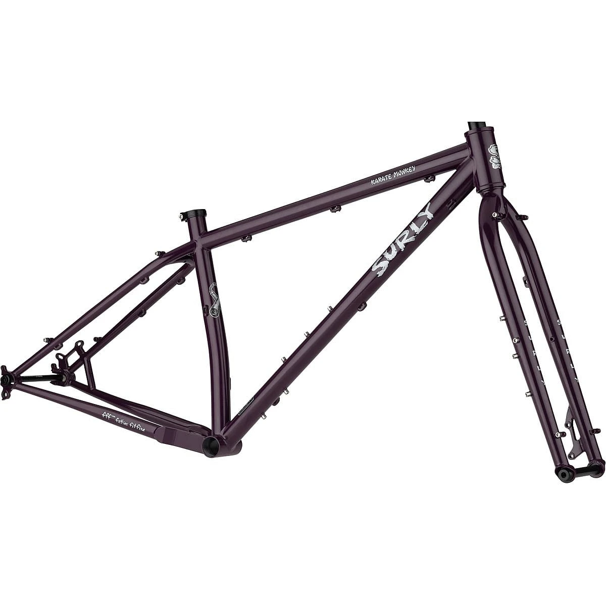 Surly Karate Monkey Frame Kit - Organische Aubergine 3 Surly Karate Monkey Frame Kit - Organische Aubergine