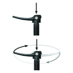 Rock-shox Maxle Ultimate VR 15mm Steekas -Sram Hope Winkel maxle lever image