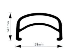 TB14 Lichtmetalen Velgen Classic Velgen 700c - Zwart -Sram Hope Winkel tb14 alloy rims classic felgen 700c 20853