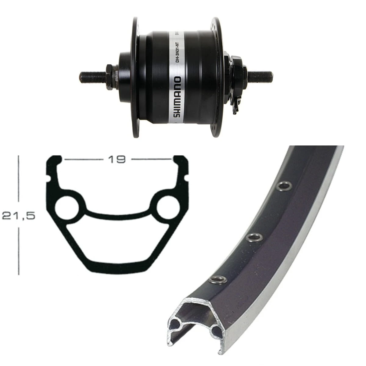 VR 28 Inch Met Naafdynamo - Zwart 5 VR 28 Inch Met Naafdynamo - Zwart - Afbeelding 3