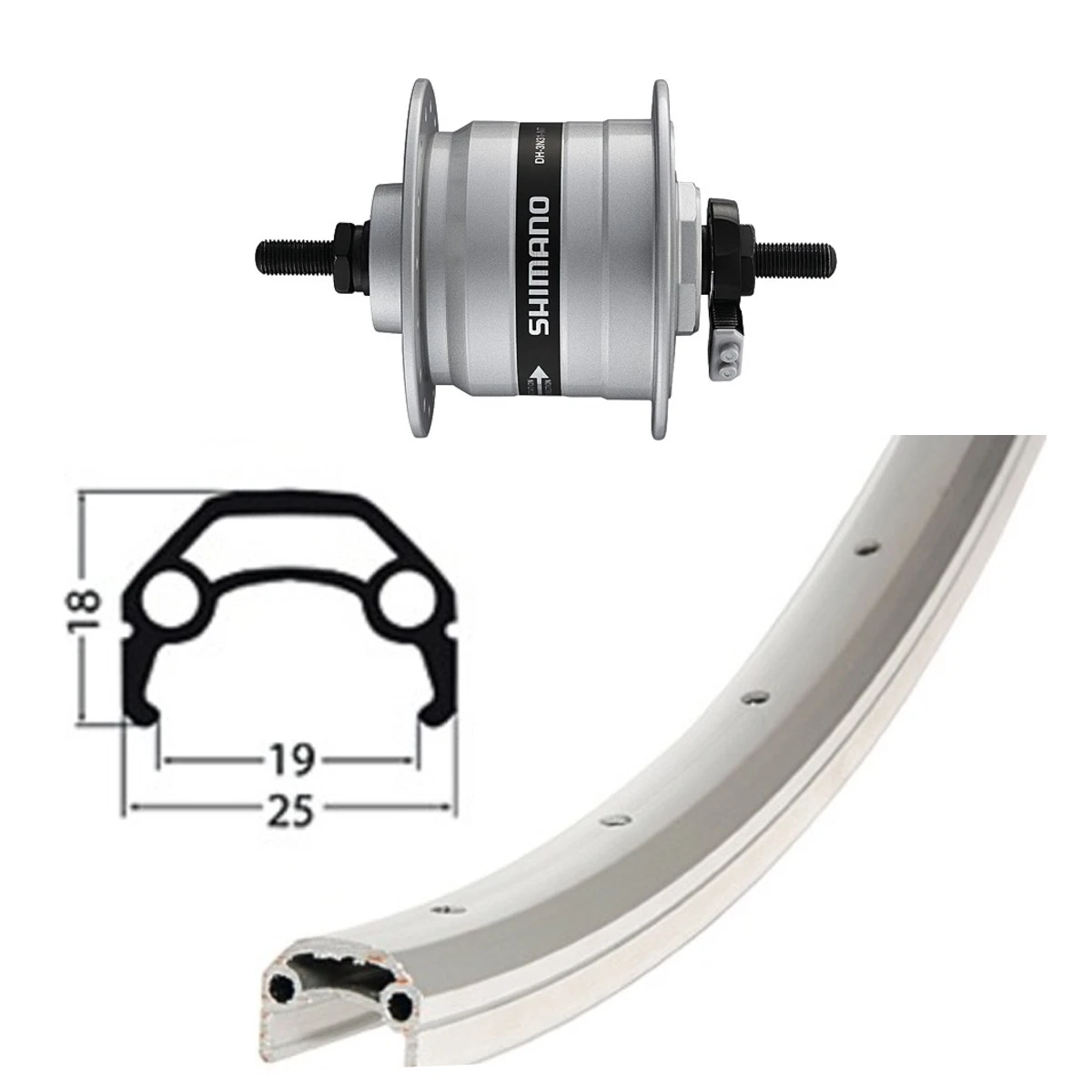 VR 28 Inch Met Naafdynamo - Zwart 4 VR 28 Inch Met Naafdynamo - Zwart - Afbeelding 2